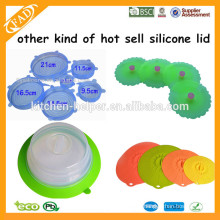 Plate topper Made in China factory food grade silicone plate topper Lid